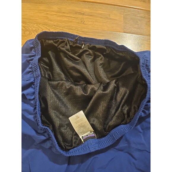 Patagonia Shorts Men’s XXL Blue Baggies 6" Inseam Lined Elastic Waist Drawstring - Picture 7 of 8